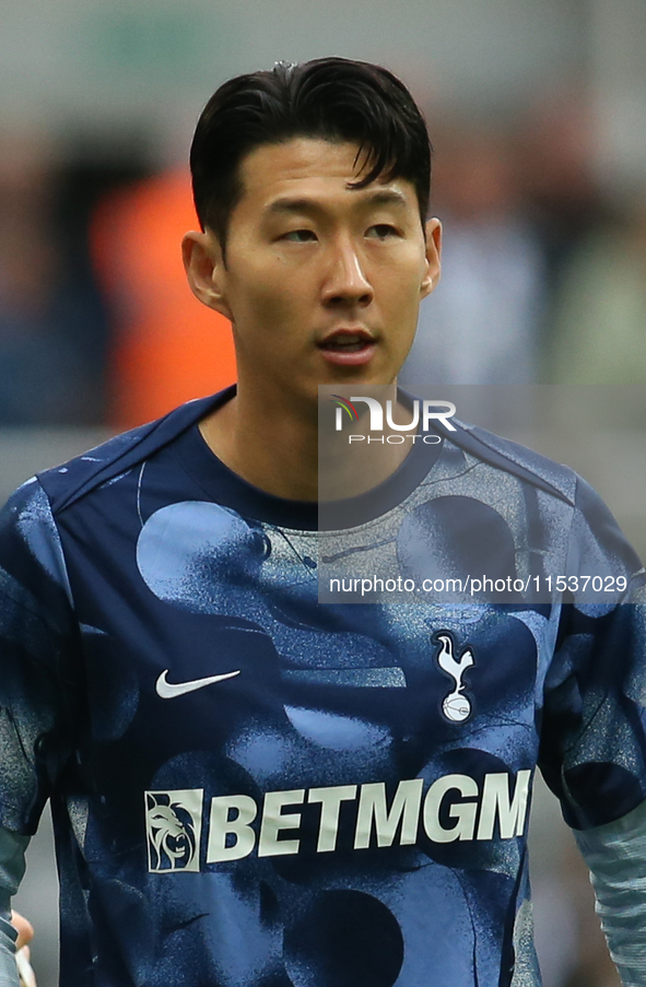 Tottenham Hotspur's Son Heung-Min during the Premier League match between Newcastle United and Tottenham Hotspur at St. James's Park in Newc...