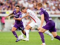 Daniel Maldini of AC Monza during the Serie A Enilive match between ACF Fiorentina and AC Monza at Stadio Artemio Franchi on September 01, 2...