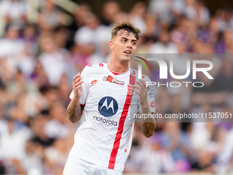 Daniel Maldini of AC Monza looks dejected during the Serie A Enilive match between ACF Fiorentina and AC Monza at Stadio Artemio Franchi on...