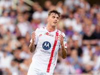 Daniel Maldini of AC Monza looks dejected during the Serie A Enilive match between ACF Fiorentina and AC Monza at Stadio Artemio Franchi on...