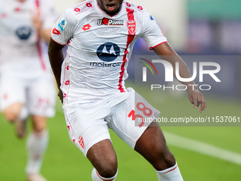 Warren Bondo of AC Monza during the Serie A Enilive match between ACF Fiorentina and AC Monza at Stadio Artemio Franchi on September 01, 202...