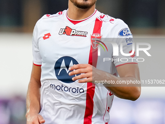 Andrea Carboni of AC Monza looks on during the Serie A Enilive match between ACF Fiorentina and AC Monza at Stadio Artemio Franchi on Septem...