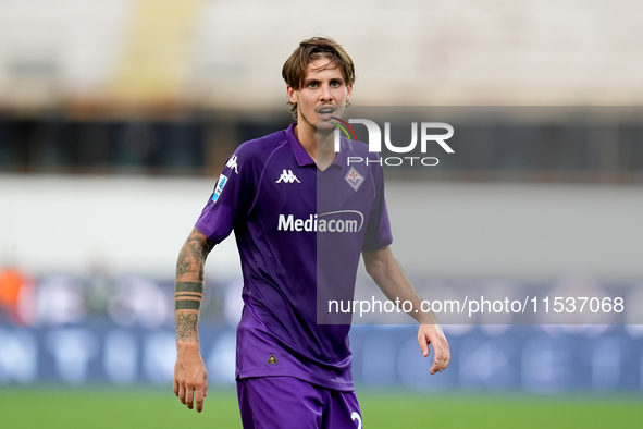 Andrea Colpani of ACF Fiorentina looks on during the Serie A Enilive match between ACF Fiorentina and AC Monza at Stadio Artemio Franchi on...