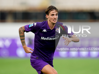 Andrea Colpani of ACF Fiorentina looks on during the Serie A Enilive match between ACF Fiorentina and AC Monza at Stadio Artemio Franchi on...