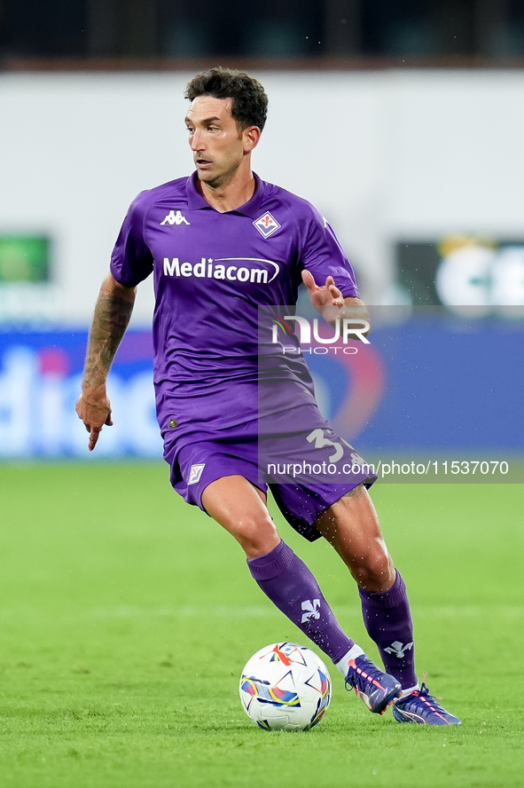 Danilo Cataldi of ACF Fiorentina during the Serie A Enilive match between ACF Fiorentina and AC Monza at Stadio Artemio Franchi on September...