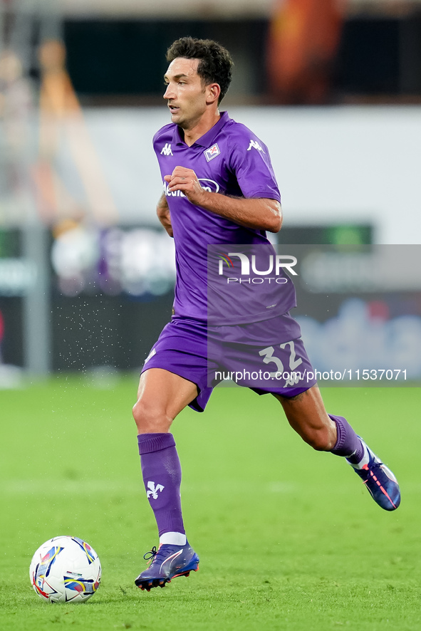 Danilo Cataldi of ACF Fiorentina during the Serie A Enilive match between ACF Fiorentina and AC Monza at Stadio Artemio Franchi on September...