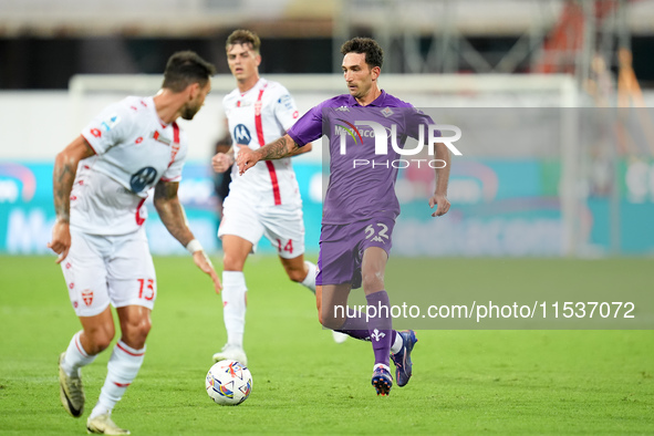 Danilo Cataldi of ACF Fiorentina during the Serie A Enilive match between ACF Fiorentina and AC Monza at Stadio Artemio Franchi on September...