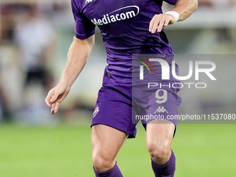 Lucas Beltran of ACF Fiorentina during the Serie A Enilive match between ACF Fiorentina and AC Monza at Stadio Artemio Franchi on September...