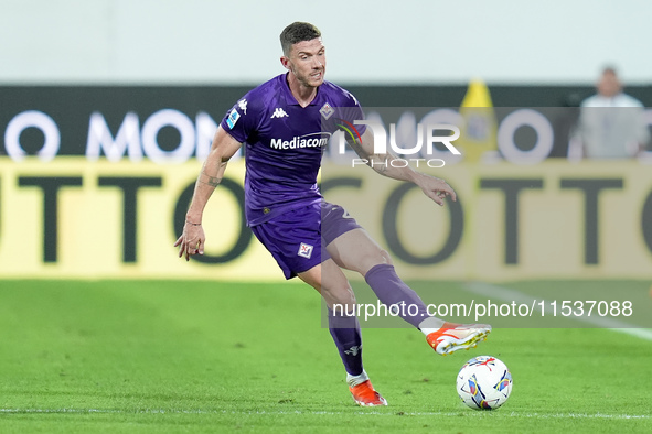 Robin Gosens of ACF Fiorentina during the Serie A Enilive match between ACF Fiorentina and AC Monza at Stadio Artemio Franchi on September 0...