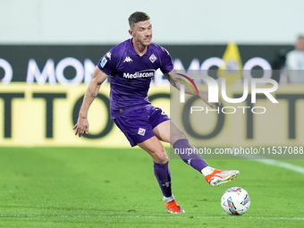 Robin Gosens of ACF Fiorentina during the Serie A Enilive match between ACF Fiorentina and AC Monza at Stadio Artemio Franchi on September 0...