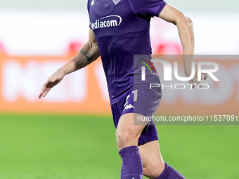 Robin Gosens of ACF Fiorentina during the Serie A Enilive match between ACF Fiorentina and AC Monza at Stadio Artemio Franchi on September 0...