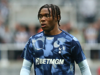 Tottenham Hotspur's Destiny Udogie during the Premier League match between Newcastle United and Tottenham Hotspur at St. James's Park in New...