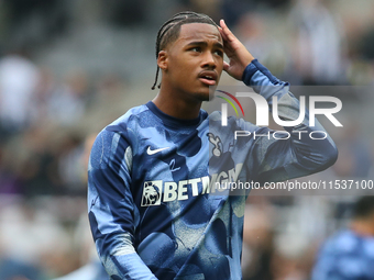 Tottenham Hotspur's Wilson Odobert during the Premier League match between Newcastle United and Tottenham Hotspur at St. James's Park in New...