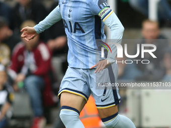 Tottenham Hotspur's Son Heung-Min during the Premier League match between Newcastle United and Tottenham Hotspur at St. James's Park in Newc...