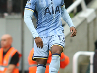 Tottenham Hotspur's Destiny Udogie during the Premier League match between Newcastle United and Tottenham Hotspur at St. James's Park in New...