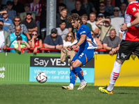 Oldham Athletic's Reagan Ogle during the Vanarama National League match between Altrincham and Oldham Athletic at Moss Lane in Altrincham, E...