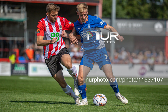 Harry Charsley of Oldham Athletic during the Vanarama National League match between Altrincham and Oldham Athletic at Moss Lane in Altrincha...