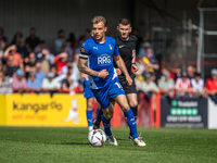 Oldham Athletic's Tom Conlon during the Vanarama National League match between Altrincham and Oldham Athletic at Moss Lane in Altrincham, En...