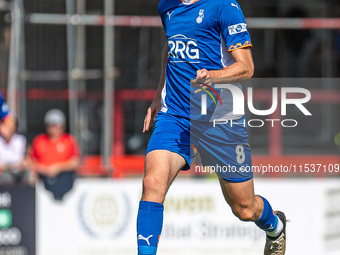 Oldham Athletic's Josh Lundstram during the Vanarama National League match between Altrincham and Oldham Athletic at Moss Lane in Altrincham...