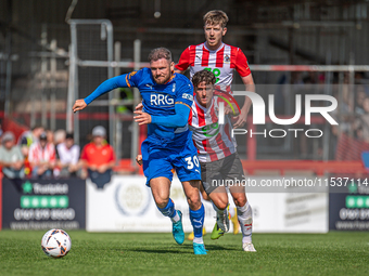 James Norwood of Oldham Athletic during the Vanarama National League match between Altrincham and Oldham Athletic at Moss Lane in Altrincham...