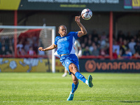 Shaun Hobson of Oldham Athletic during the Vanarama National League match between Altrincham and Oldham Athletic at Moss Lane in Altrincham,...