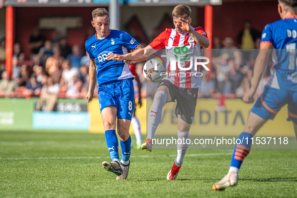 Oldham Athletic's Josh Lundstram during the Vanarama National League match between Altrincham and Oldham Athletic at Moss Lane in Altrincham...