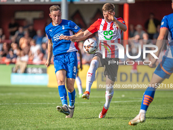 Oldham Athletic's Josh Lundstram during the Vanarama National League match between Altrincham and Oldham Athletic at Moss Lane in Altrincham...