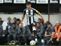 Newcastle United's Tino Livramento during the Premier League match between Newcastle United and Tottenham Hotspur at St. James's Park in New...