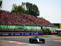 Lewis Hamilton of Mercedes-AMG Petronas F1 Team drives his single-seater during the race of the Italian GP, the 16th round of the Formula 1...