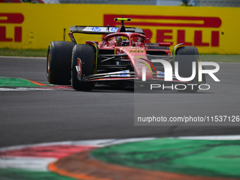 Carlos Sainz of Scuderia Ferrari drives his single-seater during the race of the Italian GP, the 16th round of the Formula 1 World Champions...