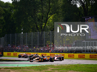 The race of the Italian GP, the 16th round of the Formula 1 World Championship, starts in Autodromo Nazionale di Monza, Monza, Lombardy, Ita...