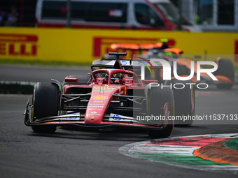 Charles Leclerc of Scuderia Ferrari drives his single-seater during the race of the Italian GP, the 16th round of the Formula 1 World Champi...