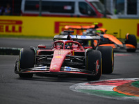 Charles Leclerc of Scuderia Ferrari drives his single-seater during the race of the Italian GP, the 16th round of the Formula 1 World Champi...