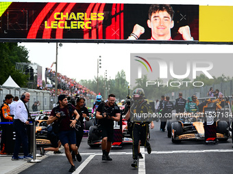 Charles Leclerc of Scuderia Ferrari celebrates his victory during the race of the Italian GP, the 16th round of the Formula 1 World Champion...