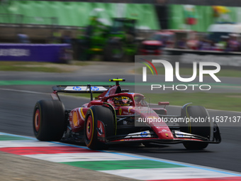 Carlos Sainz of Scuderia Ferrari drives his single-seater during the race of the Italian GP, the 16th round of the Formula 1 World Champions...