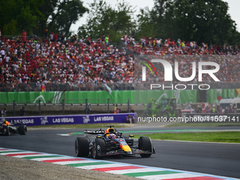 Max Verstappen of Red Bull Racing Honda drives his single-seater during the race of the Italian GP, the 16th round of the Formula 1 World Ch...