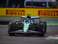 Lance Stroll of the Aston Martin Cognizant F1 Team drives his single-seater during the race of the Italian GP, the 16th round of the Formula...