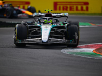 Lewis Hamilton of Mercedes-AMG Petronas F1 Team drives his single-seater during the race of the Italian GP, the 16th round of the Formula 1...