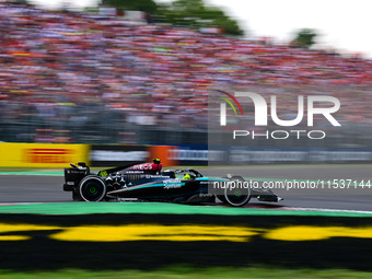 Lewis Hamilton of Mercedes-AMG Petronas F1 Team drives his single-seater during the race of the Italian GP, the 16th round of the Formula 1...