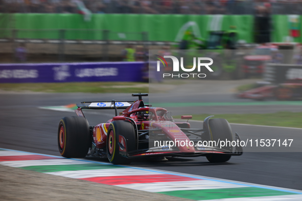 Charles Leclerc of Scuderia Ferrari drives his single-seater during the race of the Italian GP, the 16th round of the Formula 1 World Champi...