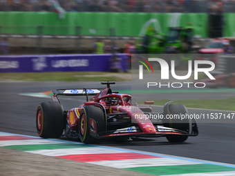 Charles Leclerc of Scuderia Ferrari drives his single-seater during the race of the Italian GP, the 16th round of the Formula 1 World Champi...