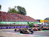 The race of the Italian GP, the 16th round of the Formula 1 World Championship, starts in Autodromo Nazionale di Monza, Monza, Lombardy, Ita...