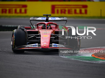 Charles Leclerc of Scuderia Ferrari drives his single-seater during the race of the Italian GP, the 16th round of the Formula 1 World Champi...