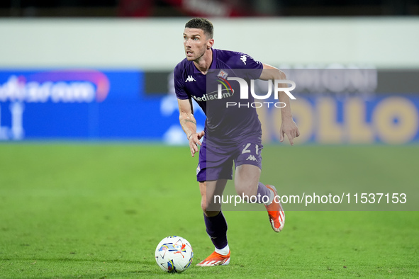 Robin Gosens of ACF Fiorentina during the Serie A Enilive match between ACF Fiorentina and AC Monza at Stadio Artemio Franchi on September 0...