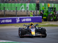 Sergio Perez of Red Bull Racing Honda drives his single-seater during the race of the Italian GP, the 16th round of the Formula 1 World Cham...