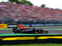 Sergio Perez of Red Bull Racing Honda drives his single-seater during the race of the Italian GP, the 16th round of the Formula 1 World Cham...