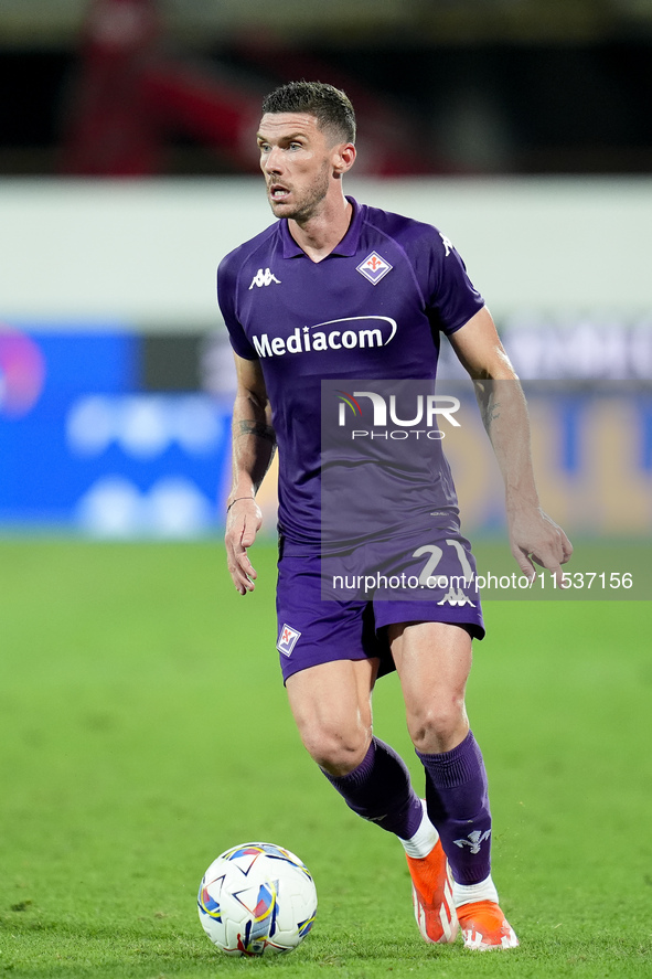 Robin Gosens of ACF Fiorentina during the Serie A Enilive match between ACF Fiorentina and AC Monza at Stadio Artemio Franchi on September 0...