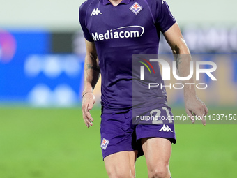 Robin Gosens of ACF Fiorentina during the Serie A Enilive match between ACF Fiorentina and AC Monza at Stadio Artemio Franchi on September 0...