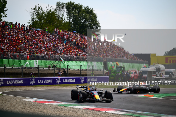 Max Verstappen of Red Bull Racing Honda drives his single-seater during the race of the Italian GP, the 16th round of the Formula 1 World Ch...