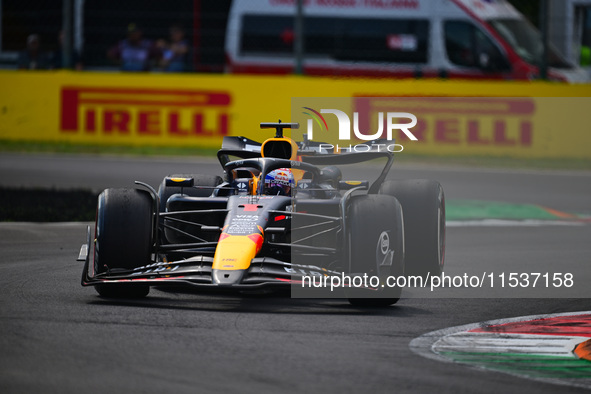 Max Verstappen of Red Bull Racing Honda drives his single-seater during the race of the Italian GP, the 16th round of the Formula 1 World Ch...